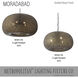 Moradabad 4 Light 34 inch Dark Antique Brass Pendant Ceiling Light